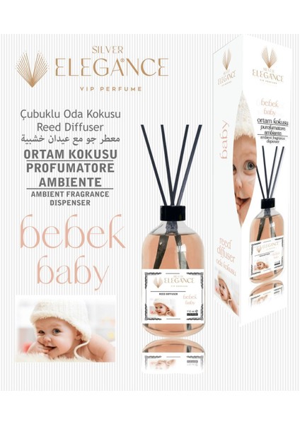 Bebek Kokusu Reed Diffuser Bambu Çubuklu Oda Kokusu (110 Ml)
