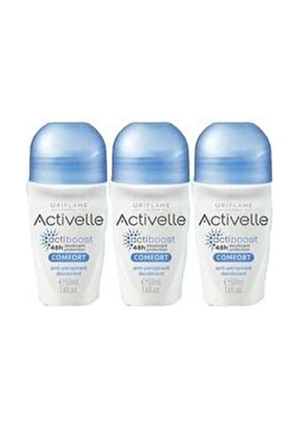 Activelle Comfort Anti Perspirant Roll On 3 Adet 33139