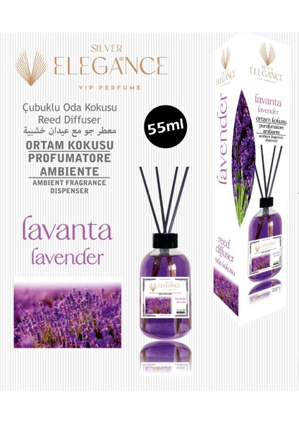 Lavanta Reed Diffuser Bambu Çubuklu Oda Kokusu (55 Ml)