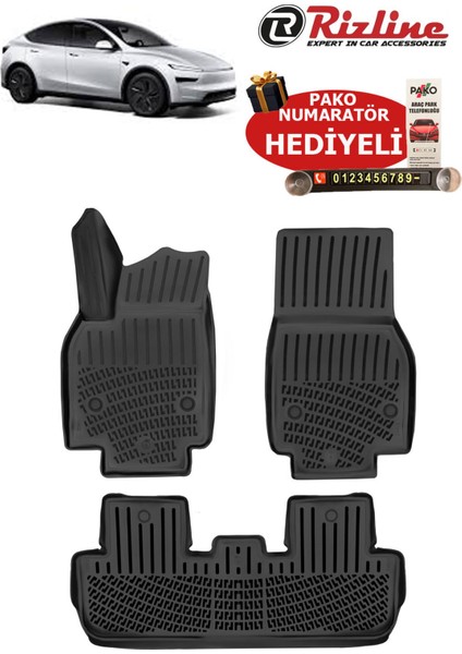 Tesla Model Y Juniper 2025 Sonrası Havuzlu Paspas