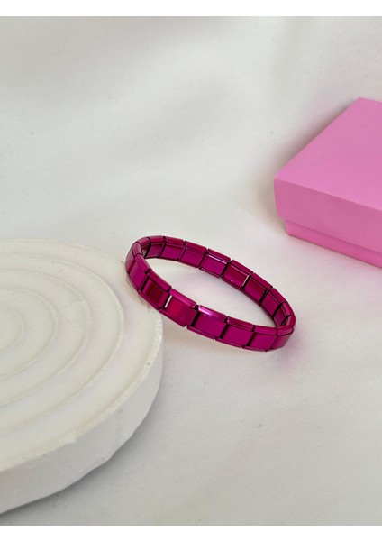 Italyan Bileklik Nomi Bileklik Renkli Metalik Unisex Çelik Bileklik Sevgiliye Hediye Kutulu fırsatları