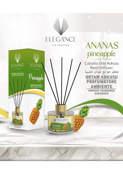 Ananas Bambu Cubuklu Ortam ve Oda Kokusu (130 Ml)