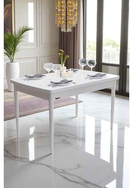 Bellante Açılır Yemek Masası – Beyaz, 70 x 114 cm modelleri