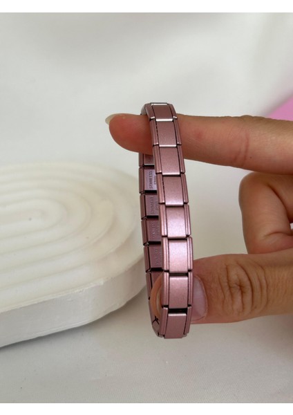 Italyan Bileklik Nomi Bileklik Renkli Metalik Unisex Çelik Bileklik Sevgiliye Hediye Kutulu modelleri