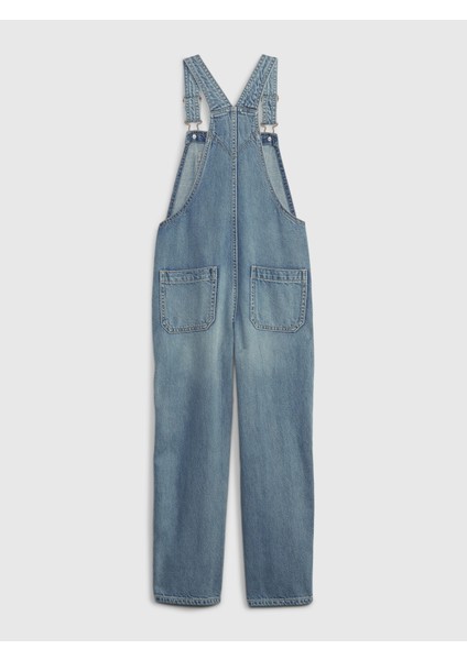 Kız Çocuk Mavi Denim Salopet fiyatları