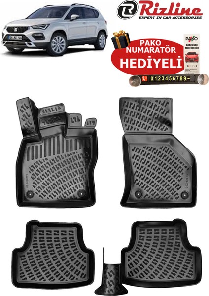 Seat Ateca 2016-2025 Arası Havuzlu Paspas