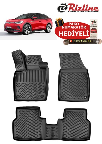 Volkswagen Id5 2021 Sonrası Havuzlu Paspas