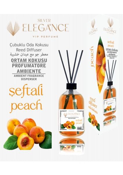 Şeftali Reed Diffuser Bambu Çubukluu Oda Kokusu (110 Ml)