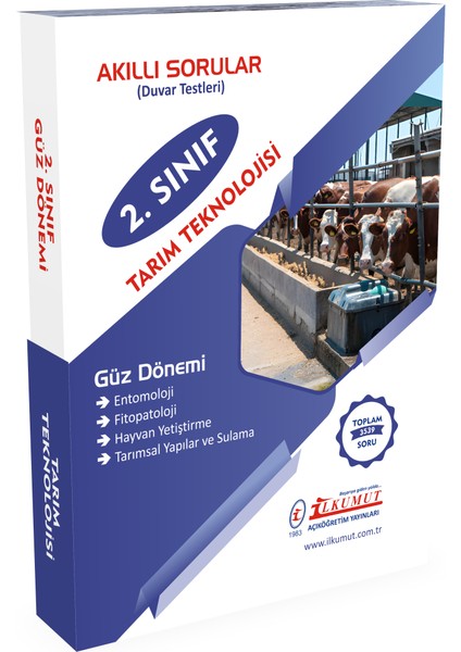 Ilkumut Yayınları - 2. Sınıf Tarım Teknolojisi Güz Dönemi (Konu Anlatımlı - Çözümlü Sorular)