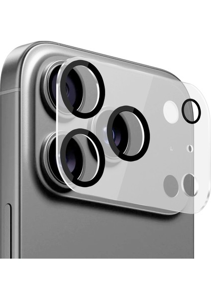 Buff iPhone 17 Pro Max Şeffaf Kamera Lens Koruyucu
