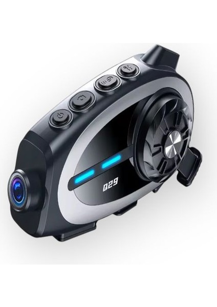 Q29 Ipx6 Su Geçirmez Kameralı Kask Kulaklığı | 500M Interkom | Bluetooth 5.4 | Motosiklet Için