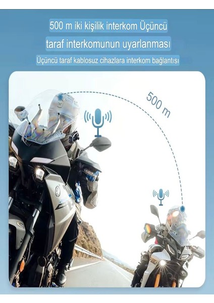 Q29 Ipx6 Su Geçirmez Kameralı Kask Kulaklığı | 500M Interkom | Bluetooth 5.4 | Motosiklet Için fiyatları