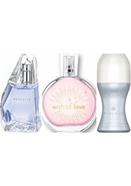 Perceive 50 ml Edp+Rolon+Wish Of Love Bayan Set