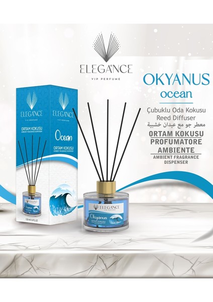 Okyanus Bambu Cubuklu Ortam ve Oda Kokusu (130 Ml)