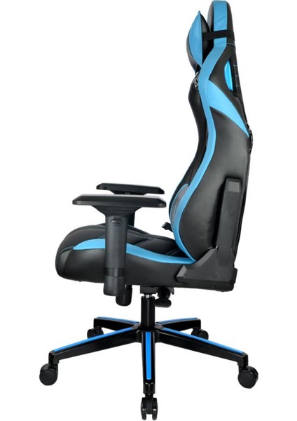 Venom Serisi Mavi Profesyonel Oyuncu Koltuğu – Ergonomik Tasarım, Ayarlanabilir Bel ve Boyun Desteği