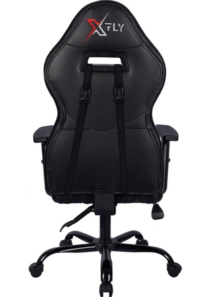 X-Fly Ergonomik Oyuncu Koltuğu – Kontrplak Gövde, Metal Ayak, Ayarlanabilir Sırt ve Kolçak, 65 DNS Sünger, 360° Dönebilen Mekanizma