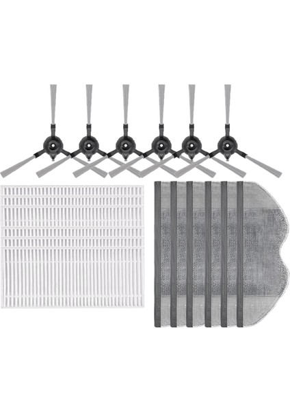 Xiaomi Robot Vakum E5 Mop Filtre Yan Fırça Yıkama Bez Aksesuarları Değiştirme (Yurt Dışından)