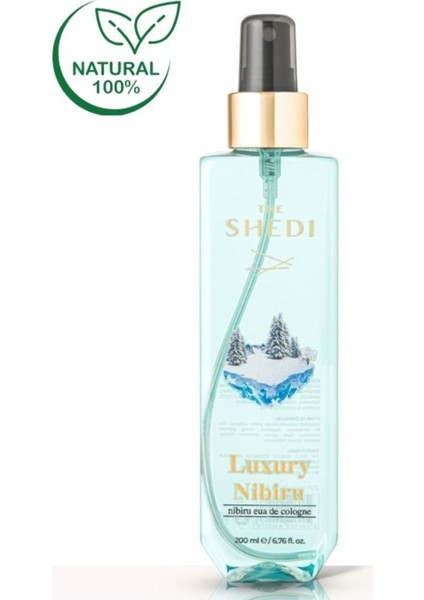 Nibiru Luxury Okyanus Kokulu 80° Parfüm Kolonya Sprey 200 ml – Ferahlatıcı ve Uzun Süre Kalıcı Koku