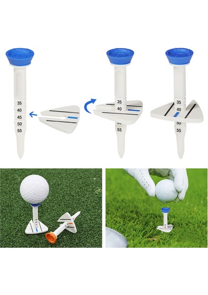Yeni Yükseltme Golf Tee ile Paket Seti Golf Koltuğu Internet Ünlü Plastice Tee Golf Boyu Ayarlanmış (Yurt Dışından) fırsatları