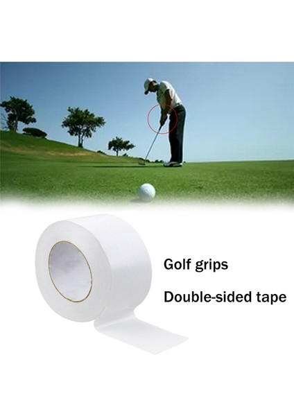 Golf Için Uygun Yüksek Viskoziteli Kolay Beyaz Kavrama Tutkal Golf Demir Kavrama Çift Taraflı Yapıştırıcı 18MMX50M (Yurt Dışından)