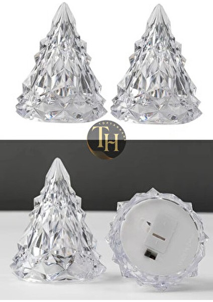 Çam Ağacı Şekilli LED Işık Mini Çam Ağacı Dekoratif Süs Lambası Yeni Yıl Yılbaşı Süsü Noel Ağacı