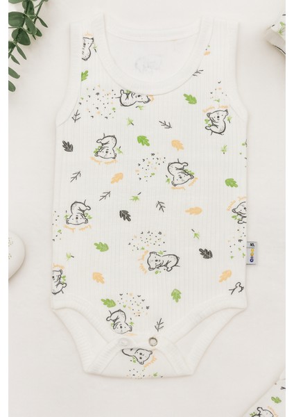 5 Li Set Pamuklu 9-12 Ay / 1 -2 Yaş Arası Unisex Kız Erkek Bebek Çıtçıtlı Body Zıbın modelleri