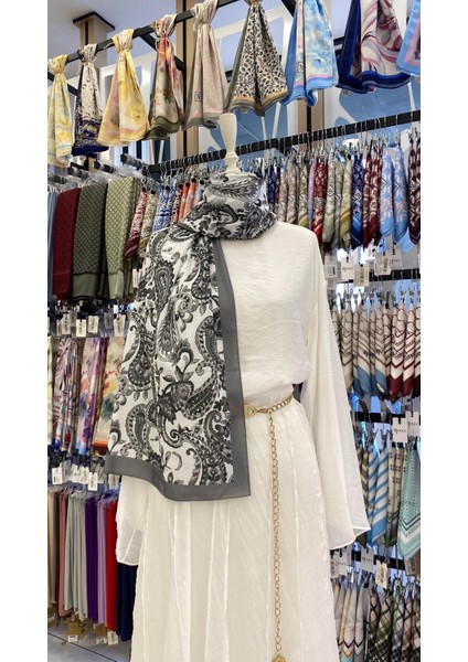 Etnik Çiçek Desenli Şal