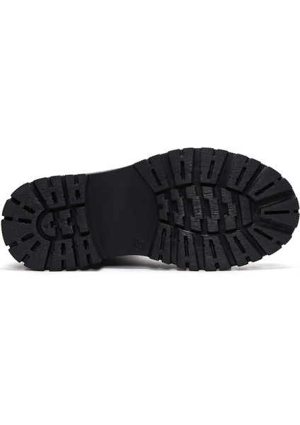 Kadın Siyah Fermuarlı Deri Postal Bot 25WFD510218 indirimleri