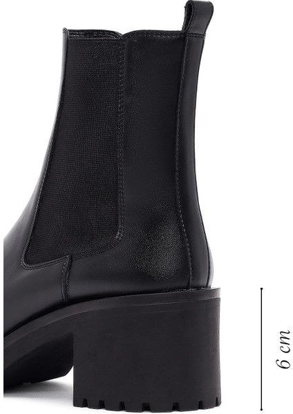 Kadın Siyah Kalın Topuklu Chelsea Bot 25WFE251618 fiyatları
