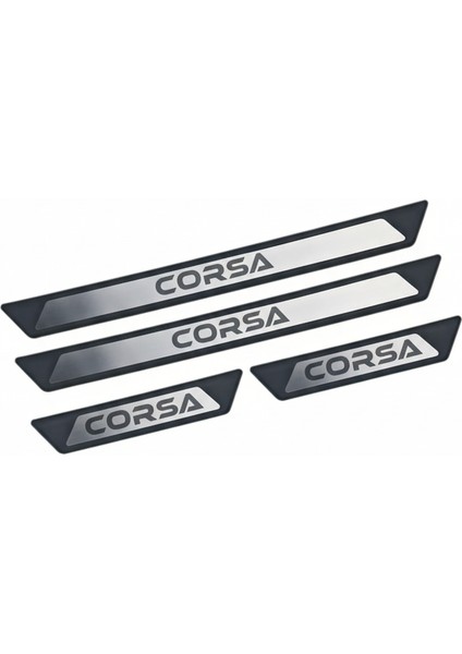Opel Corsa D Krom Kapı Eşik Koruması 2006-2013 4 Parça modelleri