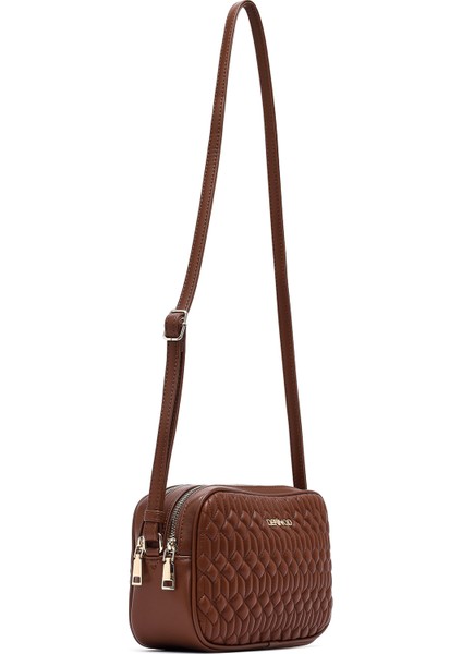 Kadın Kahverengi Kapitone Çapraz Çanta 25ABD280418