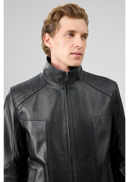 Alfred Erkek Siyah Deri Mont 25WGE65791M