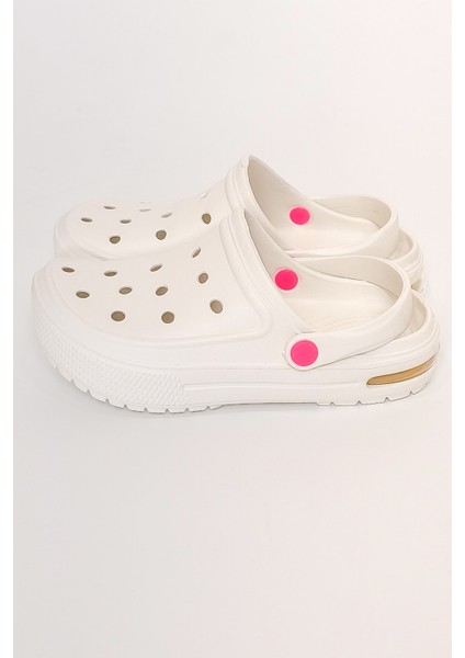 Neon Tabanlı Kapalı Eva Terlik Beyaz fiyatları