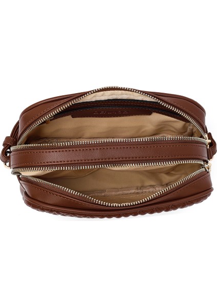 Kadın Kahverengi Kapitone Çapraz Çanta 25ABD280418