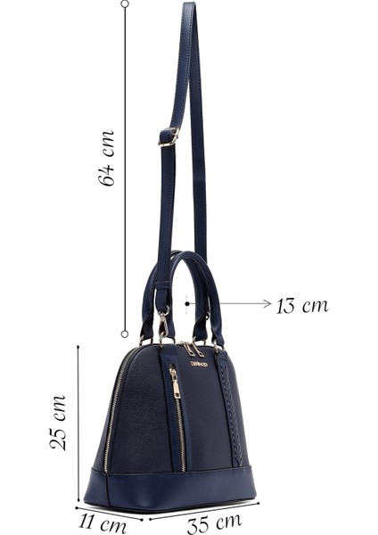 Kadın Lacivert Uzun Askılı Klasik Kol Çantası 25ABD2809FT fiyatları