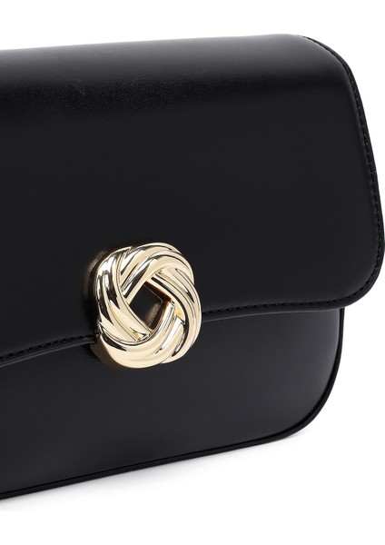 Kadın Siyah Uzun Askılı Kol Çantası 25ABD280016