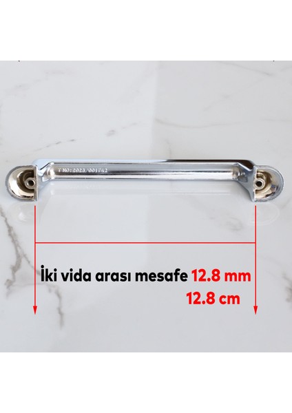 Mobilya Çekmece Mutfak Dolabı Dolap Kapak Kulpları Kulbu Krom Metal Kulp 128 Mm-12.8 cm fiyatları