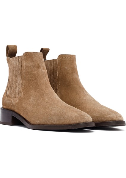 Kadın Vizon Süet Deri Chelsea Bot 25AFD152810 fırsatları