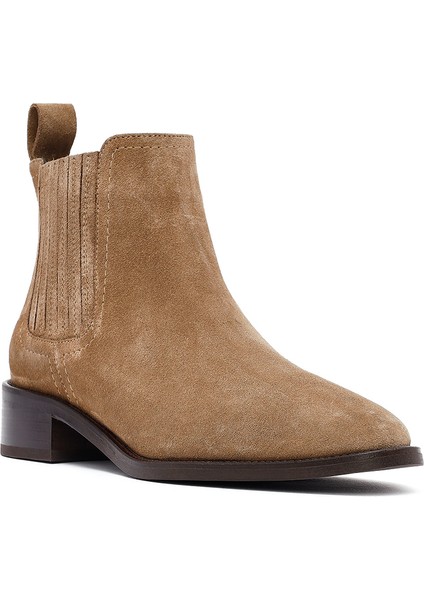 Kadın Vizon Süet Deri Chelsea Bot 25AFD152810
