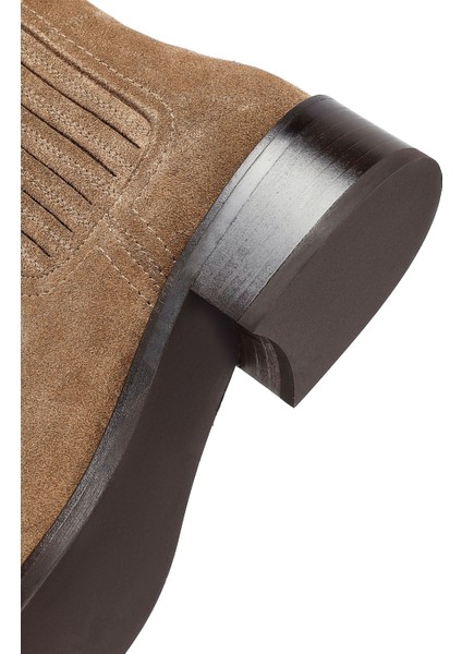 Kadın Vizon Süet Deri Chelsea Bot 25AFD152810