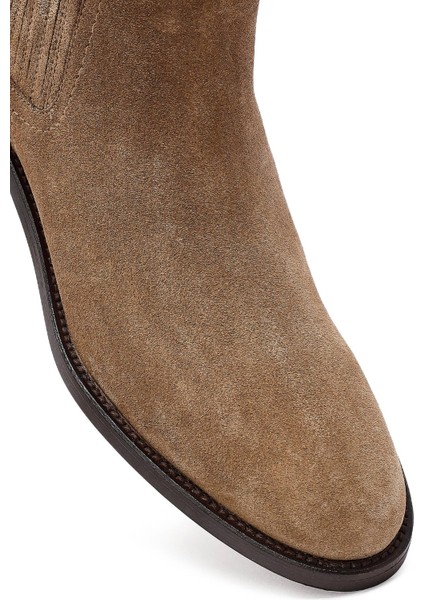 Kadın Vizon Süet Deri Chelsea Bot 25AFD152810