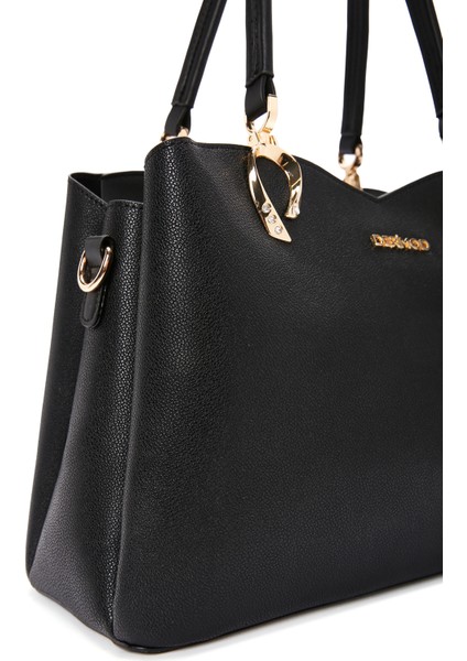 Kadın Siyah Uzun Askılı Kol Çantası 25ABD2807FT