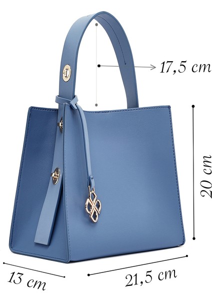 Kadın Mavi Aksesuarlı Kol Çantası 25ABD281118 fiyatları