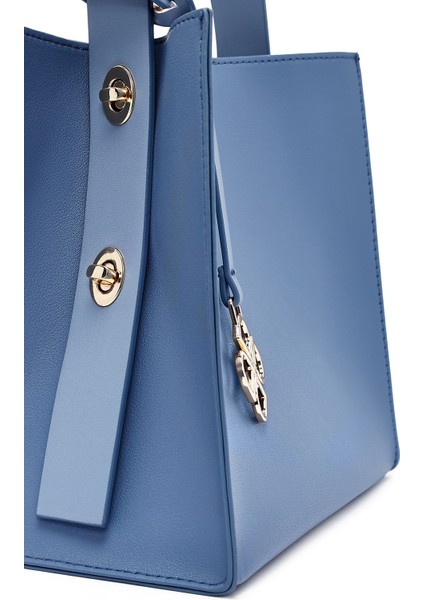 Kadın Mavi Aksesuarlı Kol Çantası 25ABD281118