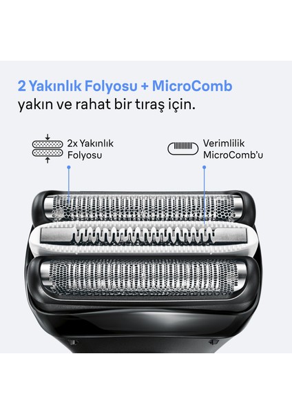 Series 3+ Elektrikli Tıraş Makinesi, Kuru, 3000BT modelleri