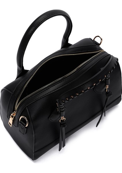 Kadın Siyah Uzun Askılı Kol Çantası 25WBD282718