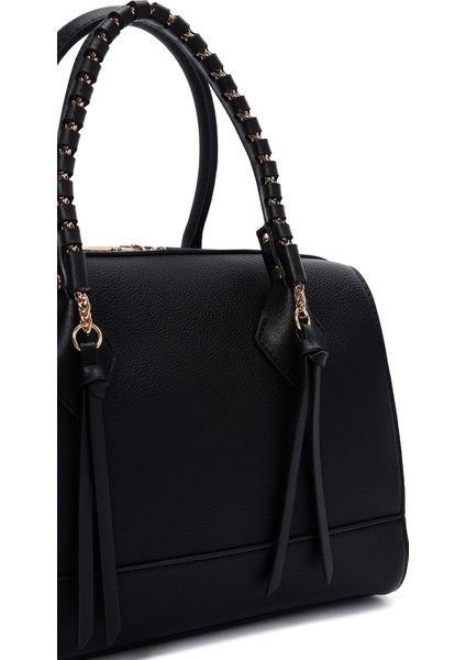 Kadın Siyah Uzun Askılı Kol Çantası 25WBD282718