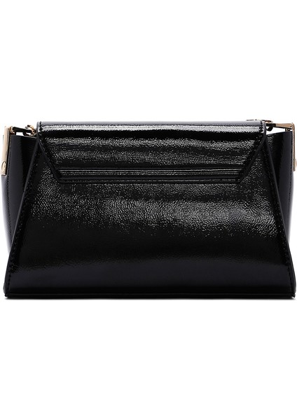 Kadın Siyah Uzun Askılı Rugan Mini Çapraz Çanta 25WBD281816 fırsatları