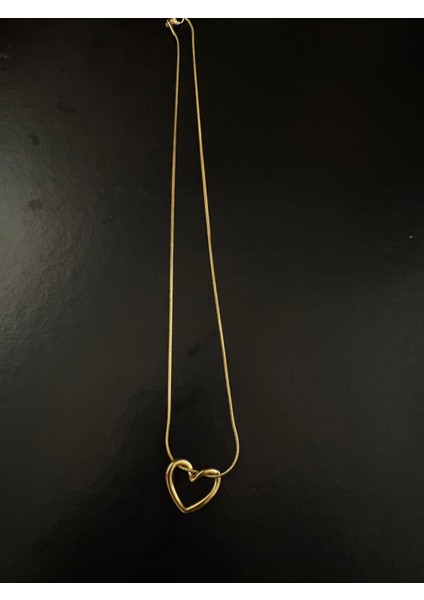 Çelik Kalp Figürlü Geçmeli Kolye fiyatları