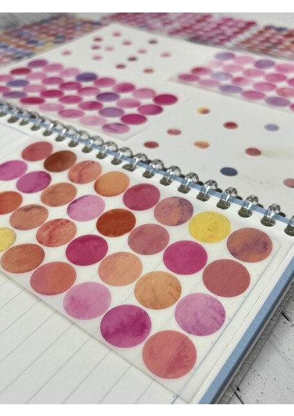 Monet Garden Pembe Tonları 6 Yaprak 312 Yuvarlak Kağıt Sticker Seti Etiket / Çıkartma fiyatları